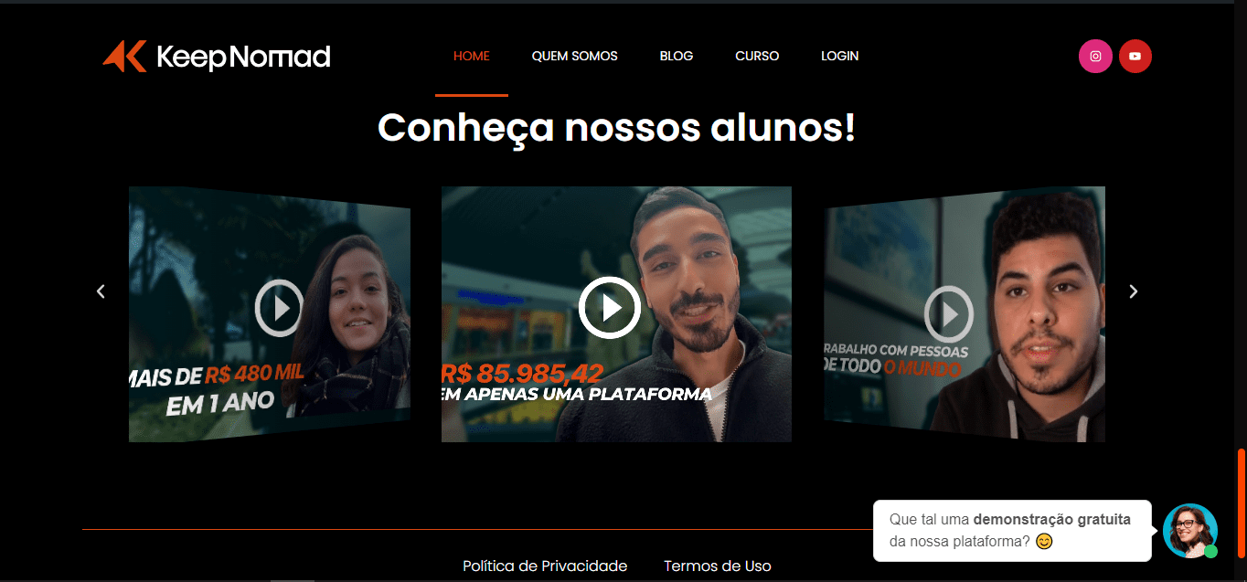 Curso nômade digital da Keep Nomad - Keep Nomad