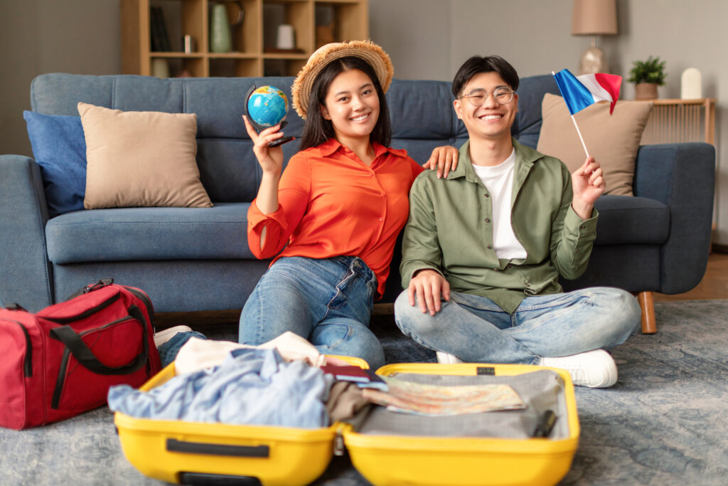 Nômade digital se preparando