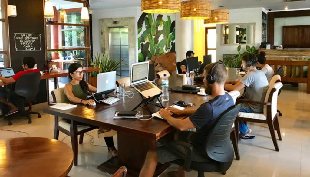 Nômade digital na Indonésia - Coworking